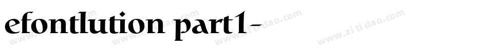 efontlution part1字体转换